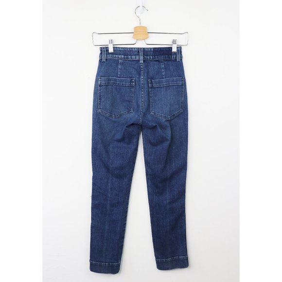 👖 AMO - Audrey Ultra High-Rise Cropped Jeans Button Fly in Shadow Play - 24 - Picture 7 of 10